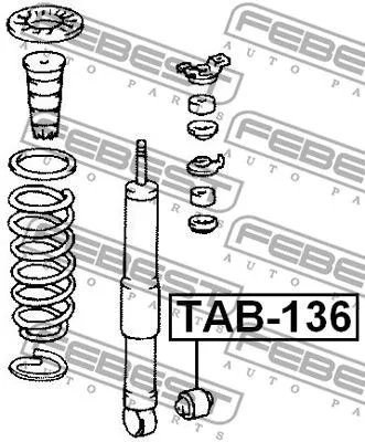Febest TAB-136 Амортизатор