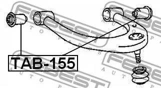 Febest TAB-155 Сайлентблок рычага
