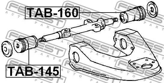 Febest TAB-160 Сайлентблок ричагу