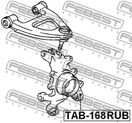 Febest TAB-168RUB Сайлентблок ричагу