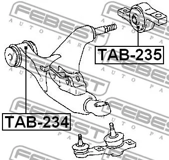 Febest TAB-234 Ремкомплект важеля
