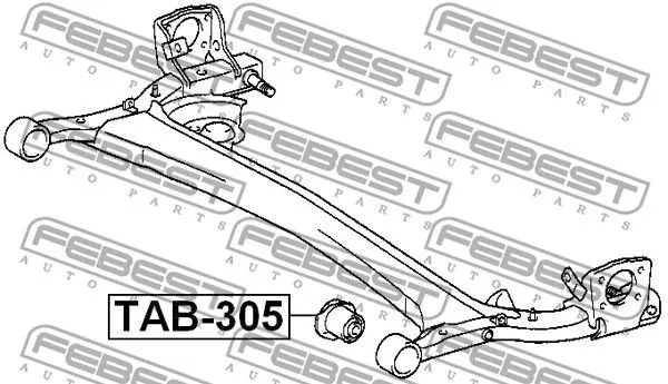 Febest TAB-305 Сайлентблок балки
