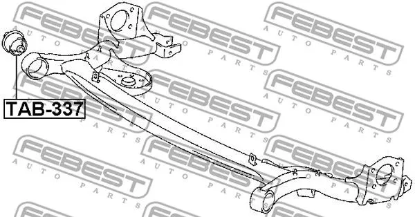 Febest TAB-337 Сайлентблок задней балки
