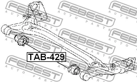 Febest TAB-429 Сайлентблок задней балки