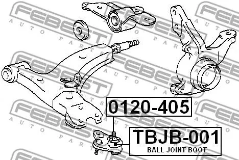 Febest TBJB-001 Ремкомплект шаровой опоры