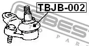 Febest TBJB-002 Ремкомплект кульової опори
