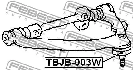 Febest TBJB-003W Ремкомплект шаровой опоры