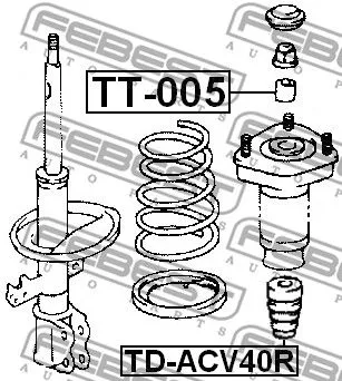 Febest TD-ACV40R Відбойник амортизатора