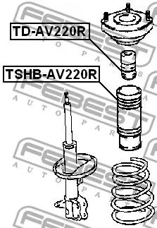 Febest TD-AV220R Відбойник амортизатора