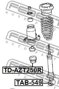 Febest TD-AZT250R Відбойник амортизатора