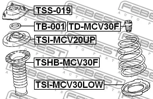 Febest TD-MCV30F Відбойник амортизатора