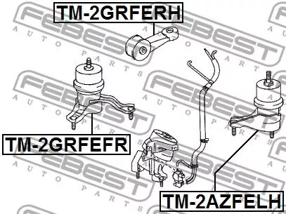Febest TM-2GRFERH Подушка двигателя