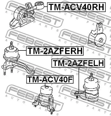Febest TM-ACV40F Подушка двигуна