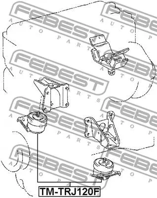 Febest TM-TRJ120F Подушка двигуна