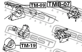 Febest TMB-07 Подушка двигуна