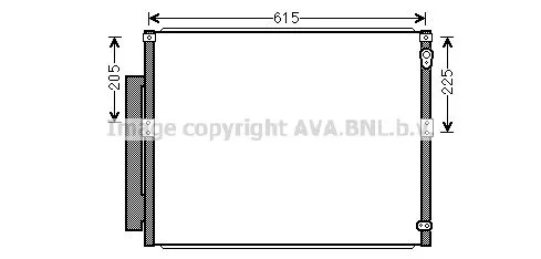 AVA QUALITY COOLING TOA5564D Радиатор кондиционера