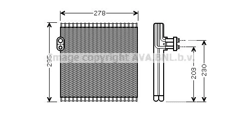 AVA QUALITY COOLING TO V485 Испаритель