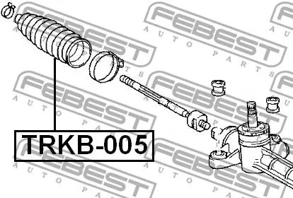 Febest TRKB-005 Пыльник рулевой рейки