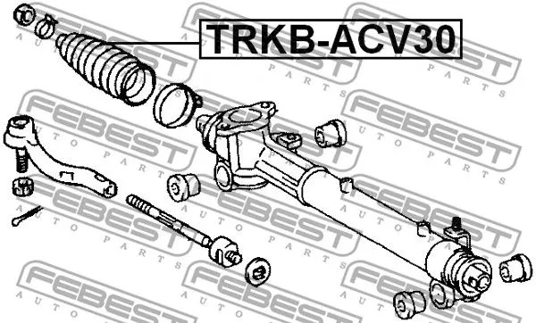 Febest TRKB-ACV30 Пыльник рулевой рейки