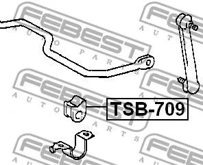 Febest TSB-709 Втулка стабілізатора