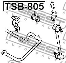 Febest TSB-805 Втулка стабілізатора