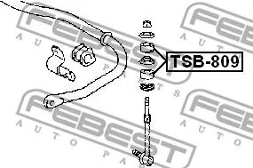 Febest TSB-809 Втулка стабилизатора