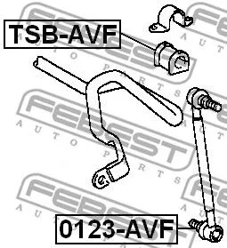 Febest TSB-AVF Втулка стабілізатора