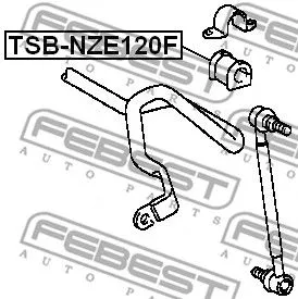 Febest TSB-NZE120F Втулка стабілізатора