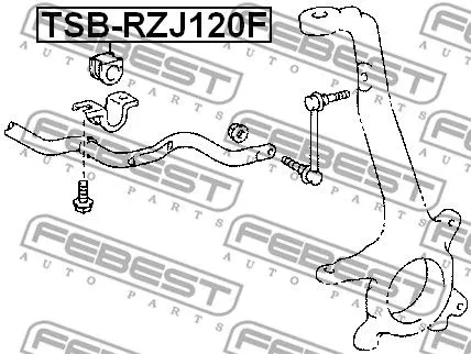 Febest TSB-RZJ120F Стабілізатор