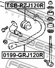 Febest TSB-RZJ120R Стабілізатор