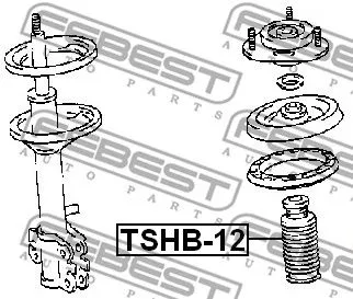 Febest TSHB-12 Комплект (пильовики + відбійники)