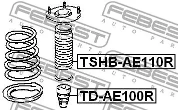 Febest TSHB-AE110R Пыльник амортизатора