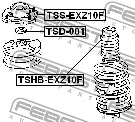 Febest TSHB-EXZ10F Пыльник амортизатора