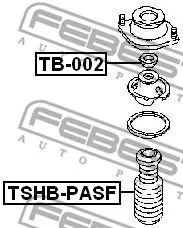 Febest TSHB-PASF Пильовики амортизатора