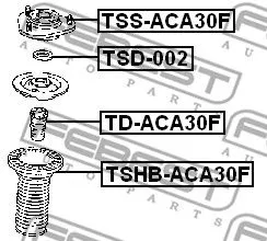 Febest TSS-ACA30F Опора амортизатора