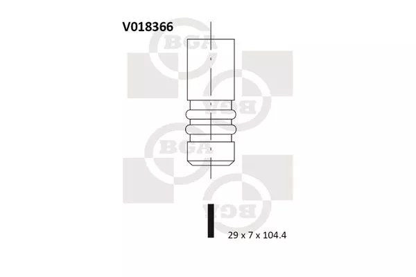 BGA V018366 Клапан выпускной