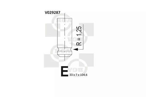 BGA V029287 Клапан впускной