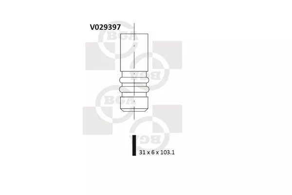 BGA V029397 Клапан впускной