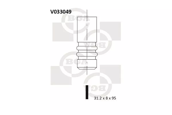 BGA V033049 Клапан випускний