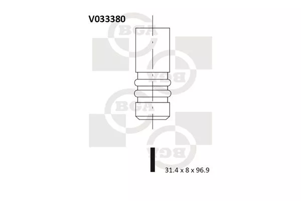 BGA V033380 Клапан випускний