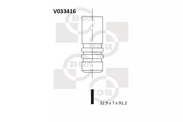 BGA V033416 Клапан випускний