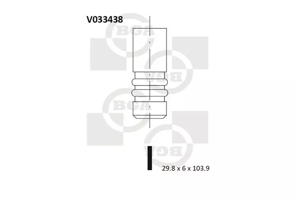 BGA V033438 Клапан випускний