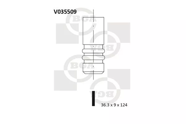 BGA V035509 Клапан випускний