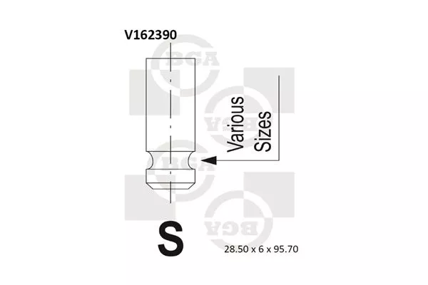 BGA V162390 Клапан впускной