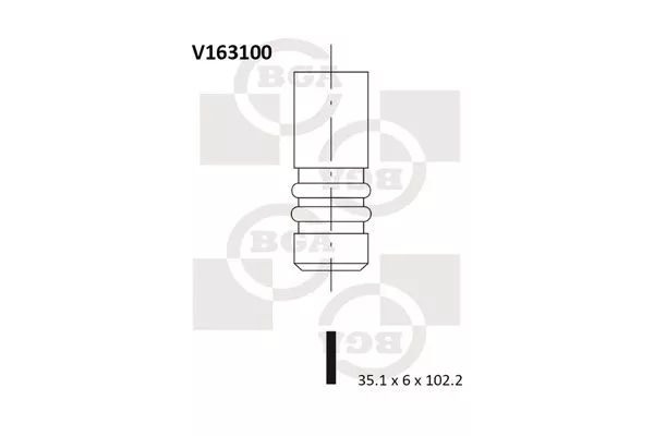 BGA V163100 Клапан впускний