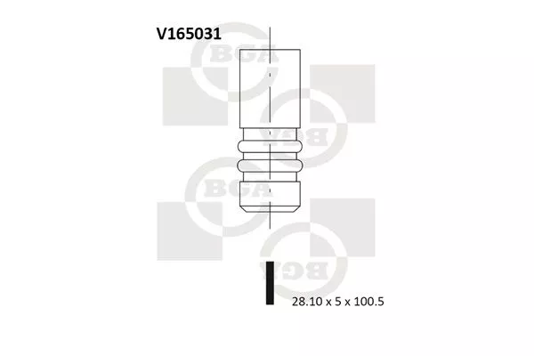 BGA V165031 Клапан выпускной