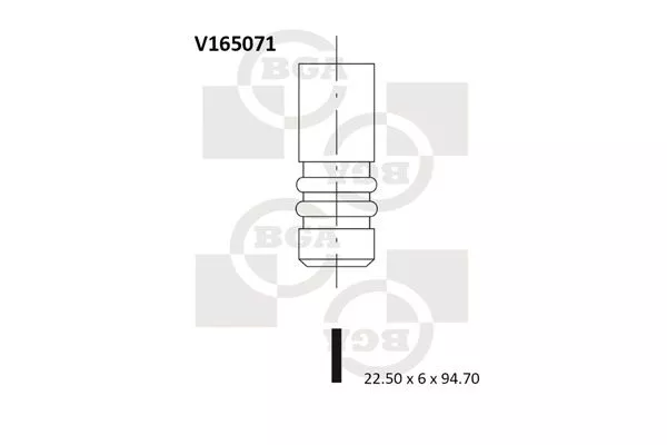 BGA V165071 Клапан випускний