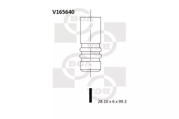 BGA V165640 Клапан впускний