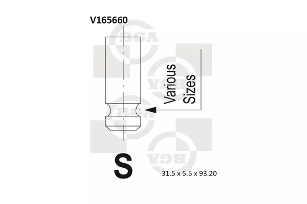 BGA V165660 Клапан впускний