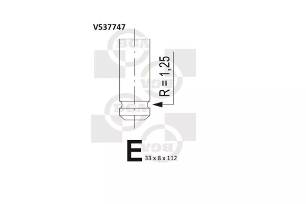 BGA V537747 Клапан випускний